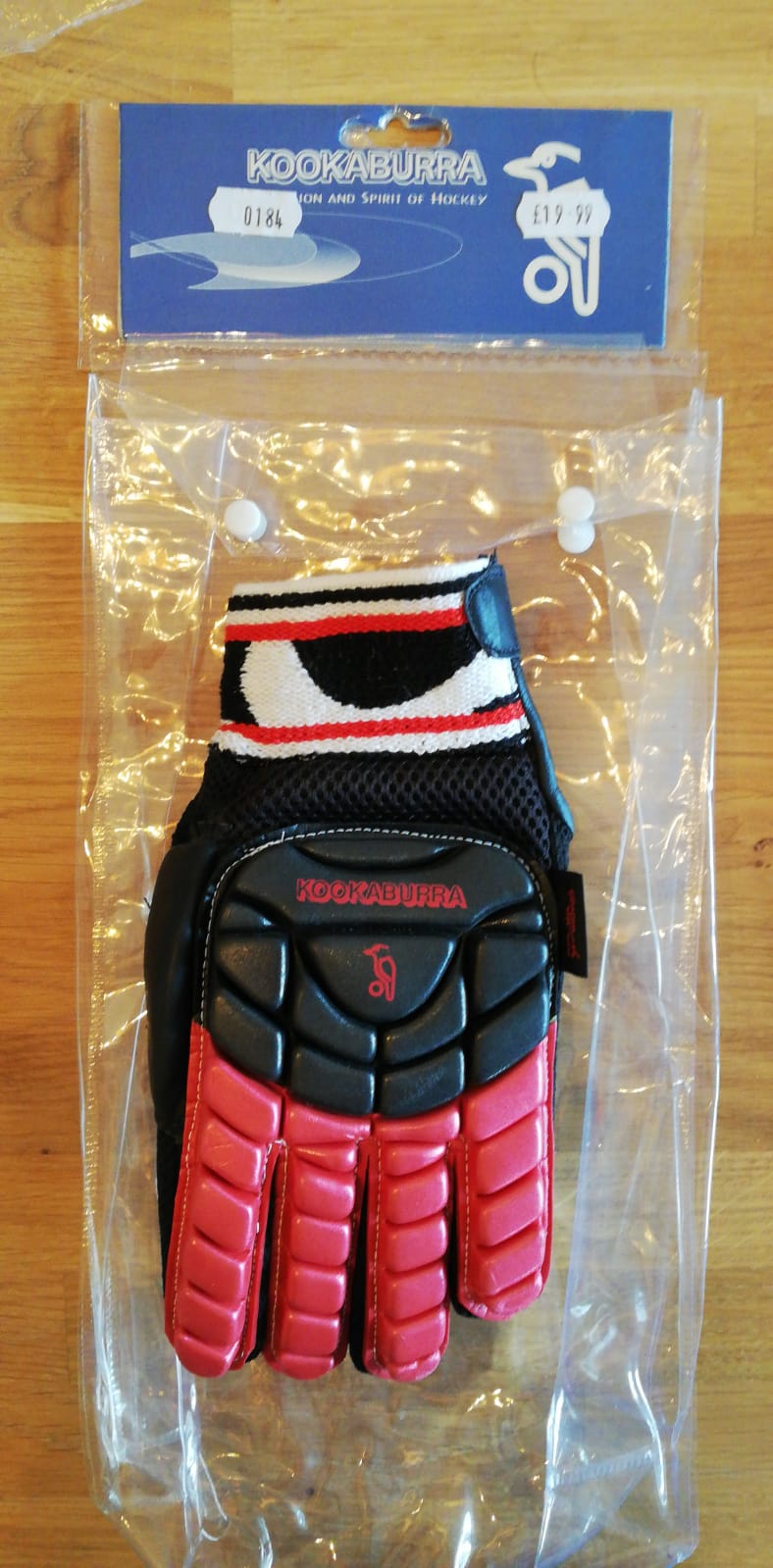 Kookaburra Full Hand Protection Glove Black/Red